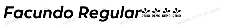 Facundo Regular字体转换